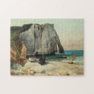 Gustave Courbet   die Klippen von Etretat, der Puzzle