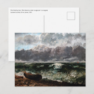 Gustave Courbet - Die stürmische See / Die Welle Postkarte