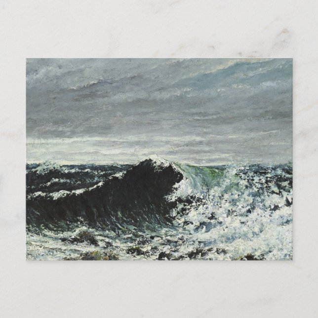 Gustave Courbet - Die Welle Postkarte (Vorderseite)