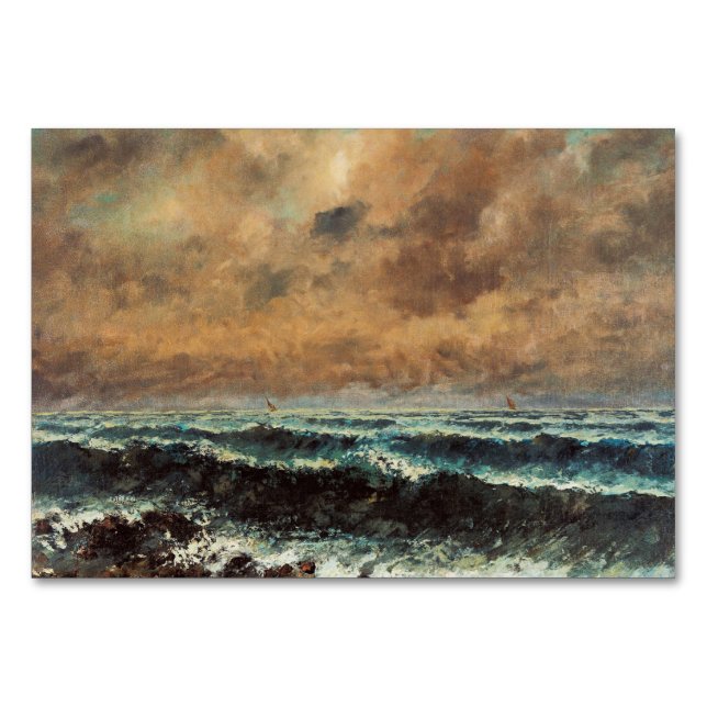 Gustave Courbet - Herbstmeer Tischnummer (Vorderseite)