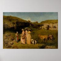 Gustave Courbet - Junge Damen des Dorfes