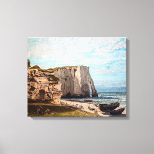 Gustave Courbet - Klippen bei Etretat nach dem Stu Leinwanddruck
