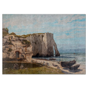 Gustave Courbet - Klippen bei Etretat nach dem Stu Schneidebrett