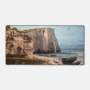 Gustave Courbet - Klippen bei Etretat nach dem Stu Schreibtischunterlage