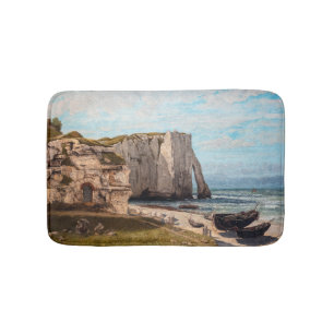 Gustave Courbet - Klippen bei Etretat nach Sturm Badematte