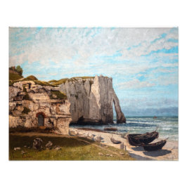 Gustave Courbet - Klippen bei Etretat nach Sturm Fotodruck