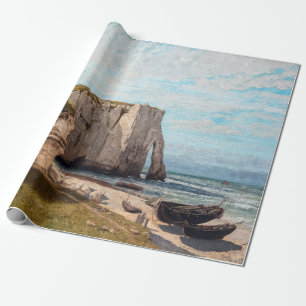 Gustave Courbet - Klippen bei Etretat nach Sturm Geschenkpapier