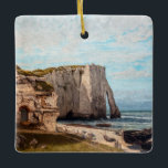 Gustave Courbet - Klippen bei Etretat nach Sturm Keramikornament<br><div class="desc">Die Klippen von Etretat nach dem Sturm / La Falaise d'Etretat apres l'Orage - Gustave Courbet,  Öl auf Leinwand,  1870</div>