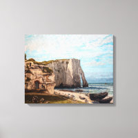 Gustave Courbet - Klippen bei Etretat nach Sturm