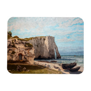 Gustave Courbet - Klippen bei Etretat nach Sturm Magnet