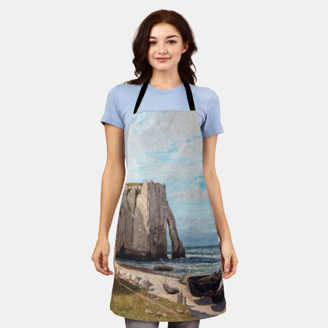 Gustave Courbet - Klippen bei Etretat nach Sturm Schürze (Getragen)