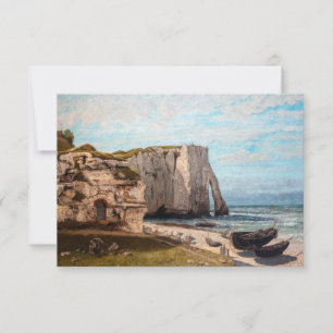 Gustave Courbet - Klippen von Etretat nach dem Stu Dankeskarte