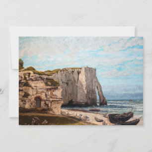 Gustave Courbet - Klippen von Etretat nach dem Stu Einladung