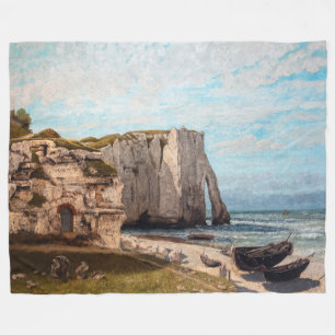 Gustave Courbet - Klippen von Etretat nach dem Stu Fleecedecke