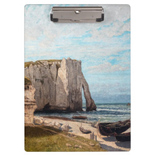Gustave Courbet - Klippen von Etretat nach dem Stu Klemmbrett