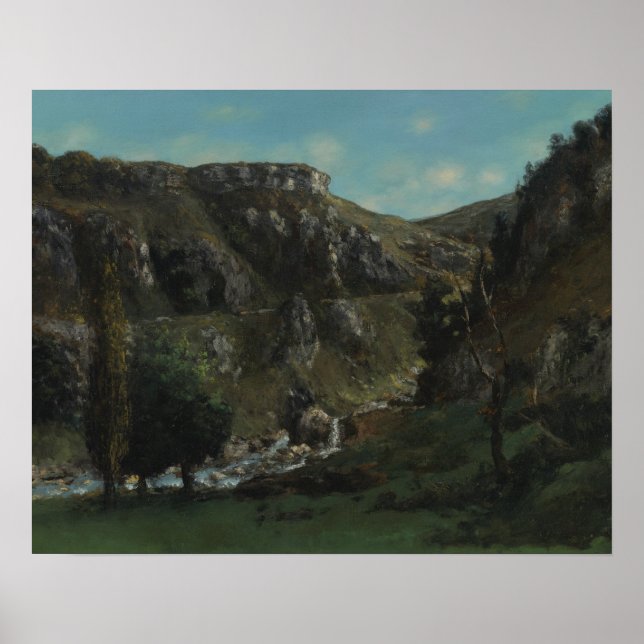 Gustave Courbet - Laloue Valley Poster (Vorne)
