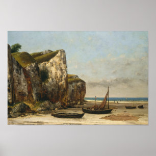 Gustave Courbet - Strand in der Normandie Poster