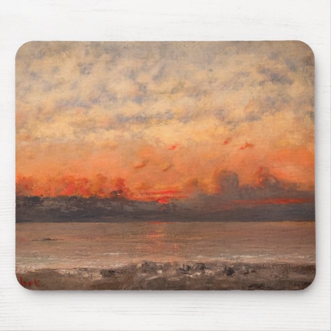 Gustave Courbet - Sunset Mousepad (Vorne)