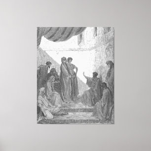 Gustave Doré - Apostelgeschichte 10 Petrus predigt Leinwanddruck