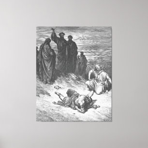 Gustave Doré - Apostelgeschichte 3 Petrus und Joha Leinwanddruck