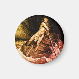 Gustave Doré - Caron Rowing/Dante's Inferno Magnet