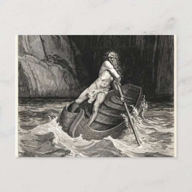 Gustave Dore - Dante Alighieri - Inferno Postkarte (Vorderseite)