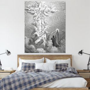 Gustave Doré - Das Kreuz mit Jesus Christus Leinwanddruck