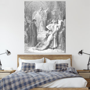 Gustave Doré - Das Urteil Salomons Leinwanddruck
