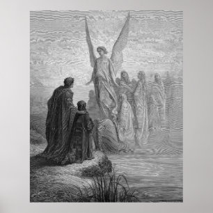 Gustave Dore, der Dante Fegefeuer Illustratio Poster