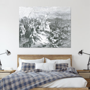 Gustave Doré - Der Engel wird gesandt, um Israel z Leinwanddruck
