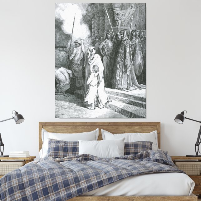 Gustave Doré - Der Mut einer Mutter Leinwanddruck (Insitu (Schlafzimmer))