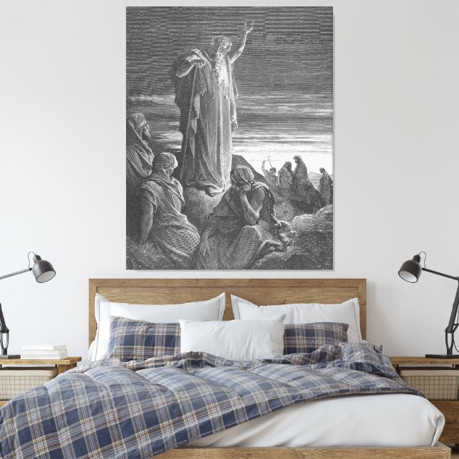 Gustave Doré - Der Prophet Ezechiel Leinwanddruck (Insitu (Schlafzimmer))