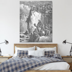 Gustave Doré - Die Propheten des Baal werden abges Leinwanddruck
