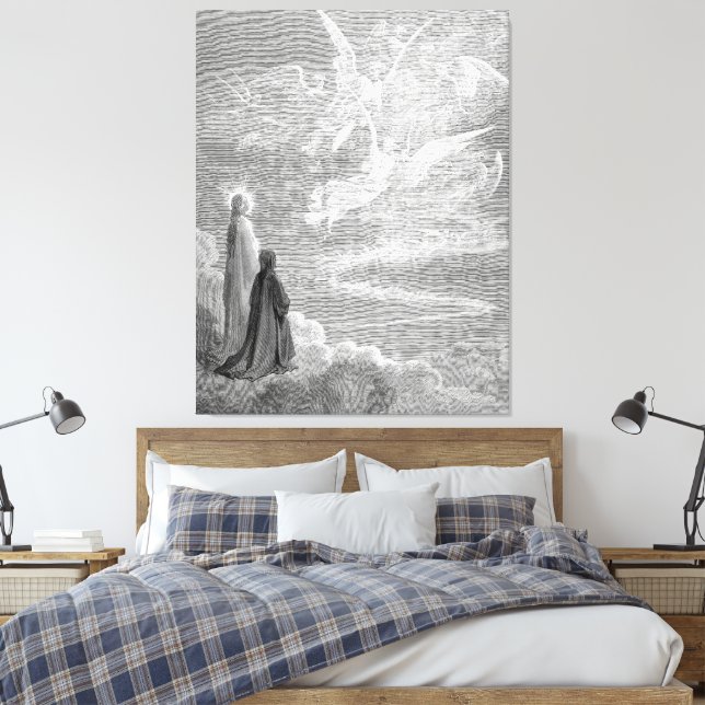 Gustave Doré - Die Seligen Leinwanddruck (Insitu (Schlafzimmer))