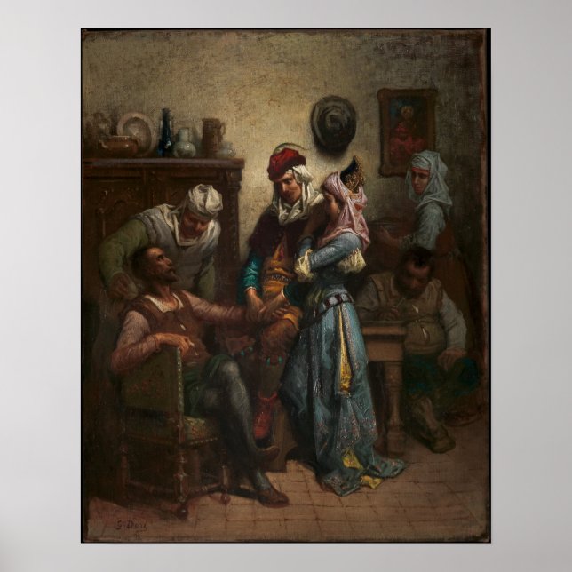 Gustave Doré Don Quixote und Sancho Panza Poster (Vorne)