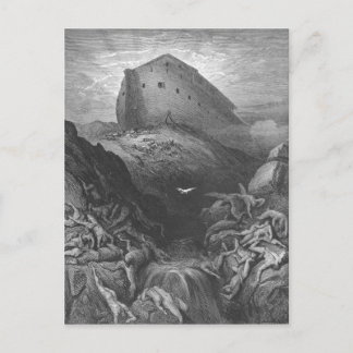 Gustave Doré - Eine Taube wird aus der Arche gesch Postkarte