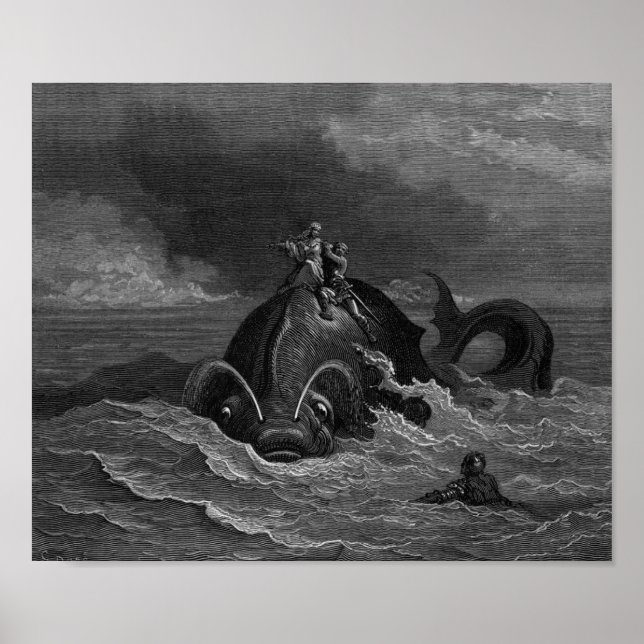 Gustave Dore Gravur Seemonster Poster (Vorne)