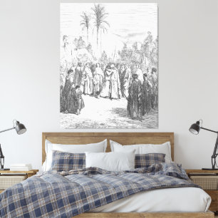 Gustave Doré - Jakob und Esau treffen sich Leinwanddruck