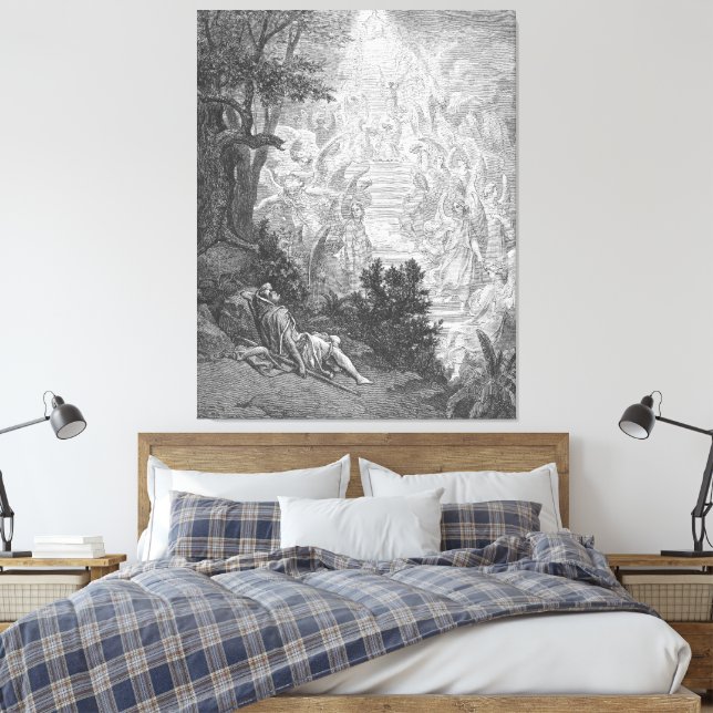 Gustave Doré - Jakobs Traum Leinwanddruck (Insitu (Schlafzimmer))