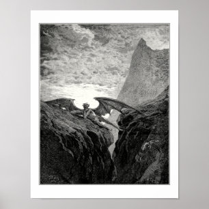 Gustave Dore: Jetzt begann die Nacht ihren Lauf Poster