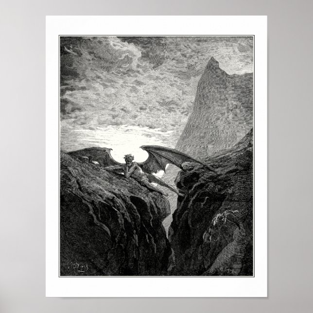 Gustave Dore: Jetzt Nacht begann ihr Kurs Poster (Vorne)