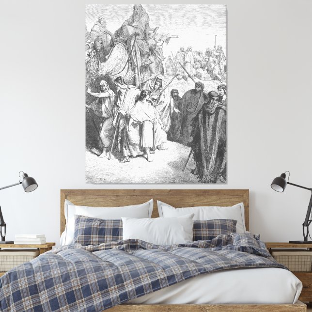 Gustave Doré - Joseph is Sold by His Brothers Leinwanddruck (Insitu (Schlafzimmer))