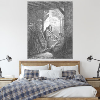 Gustave Doré - Lukas 10C Jesus im Hause von Marta Leinwanddruck