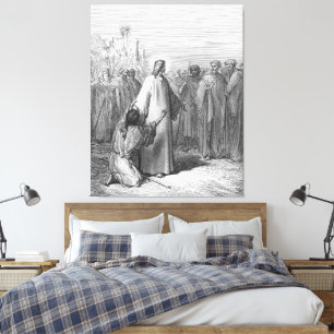 Gustave Doré - Lukas 4B Jesus heilt einen Besessen Leinwanddruck
