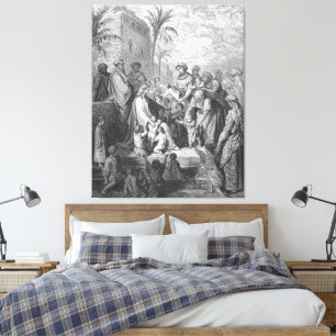 Gustave Doré - Markus 10 Jesus segnet die Kleinen  Leinwanddruck