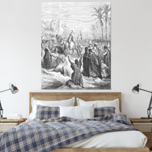 Gustave Doré - Matthäus 21 Jesus zieht in Jerusale Leinwanddruck
