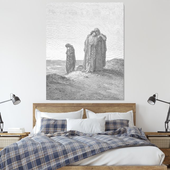 Gustave Doré - Naomi and Her Daughters-in-law Leinwanddruck (Insitu (Schlafzimmer))