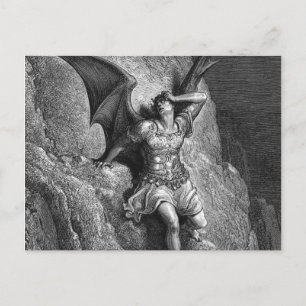 Gustave Dore Paradise Lost Postkarte