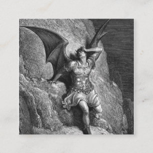 Gustave Dore Paradise Lost Quadratische Visitenkarte