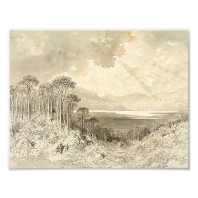 Gustave Dore - Schottische Landschaft Fotodruck (Vorne)